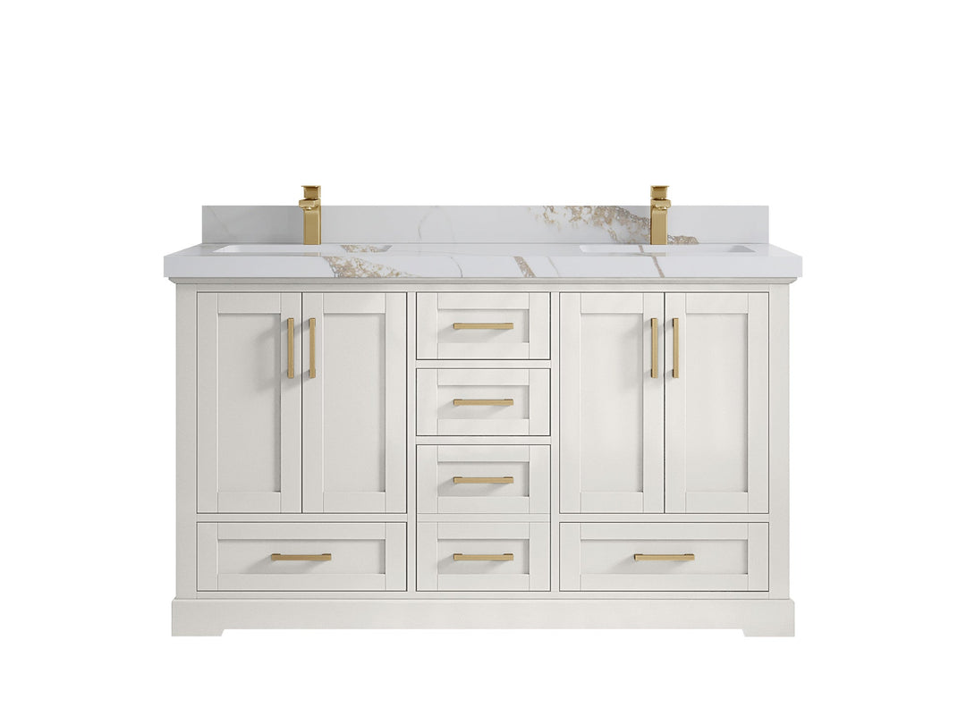 Boston 60 in. W x 22 in. D Double Sink Bathroom Vanity - Willow Bath and Vanity