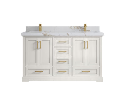 Boston 60 in. W x 22 in. D Double Sink Bathroom Vanity - Willow Bath and Vanity