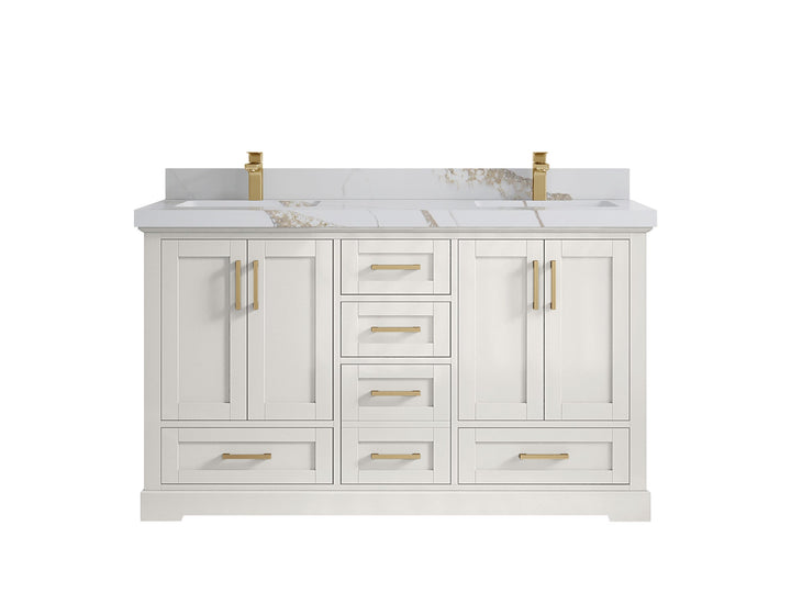 Boston 60 in. W x 22 in. D Double Sink Bathroom Vanity - photo 19