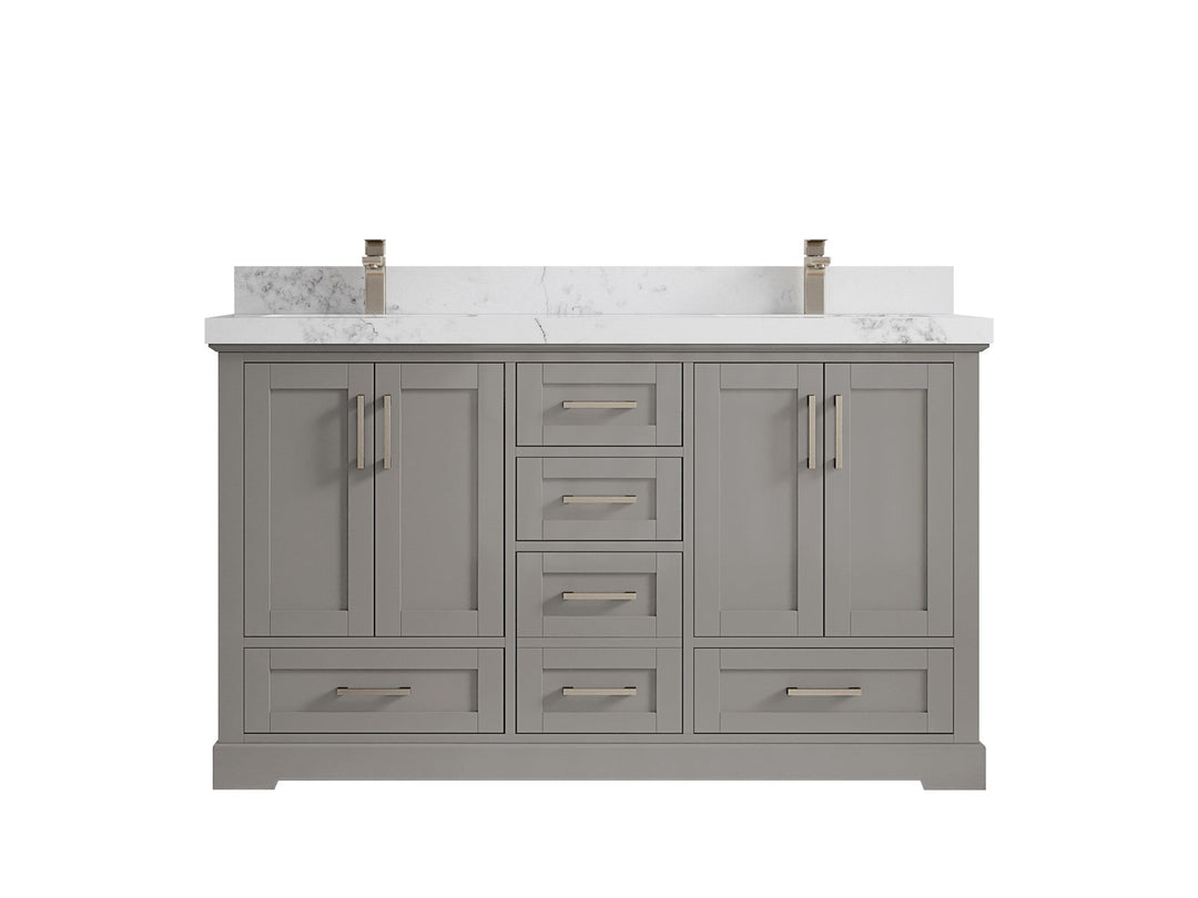 Boston 60 in. W x 22 in. D Double Sink Bathroom Vanity - Willow Bath and Vanity
