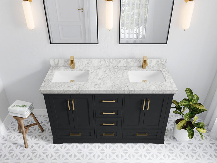 Boston 60 in. W x 22 in. D Double Sink Bathroom Vanity - photo 12