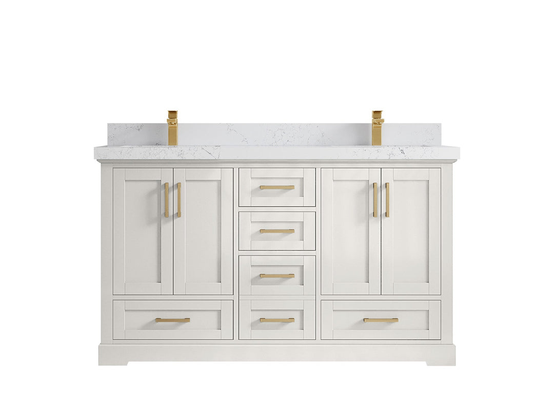 Boston 60 in. W x 22 in. D Double Sink Bathroom Vanity - Willow Bath and Vanity