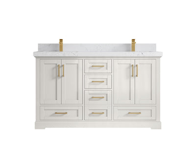 Boston 60 in. W x 22 in. D Double Sink Bathroom Vanity - Willow Bath and Vanity