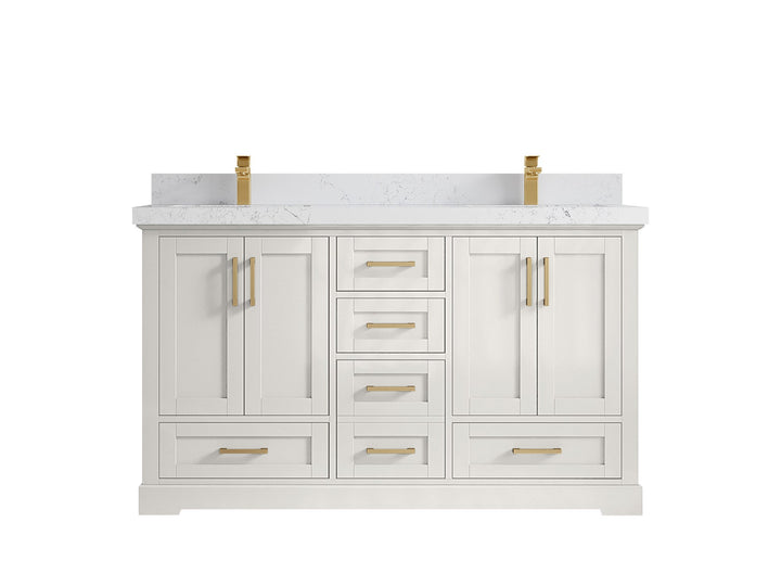 Boston 60 in. W x 22 in. D Double Sink Bathroom Vanity - photo 29