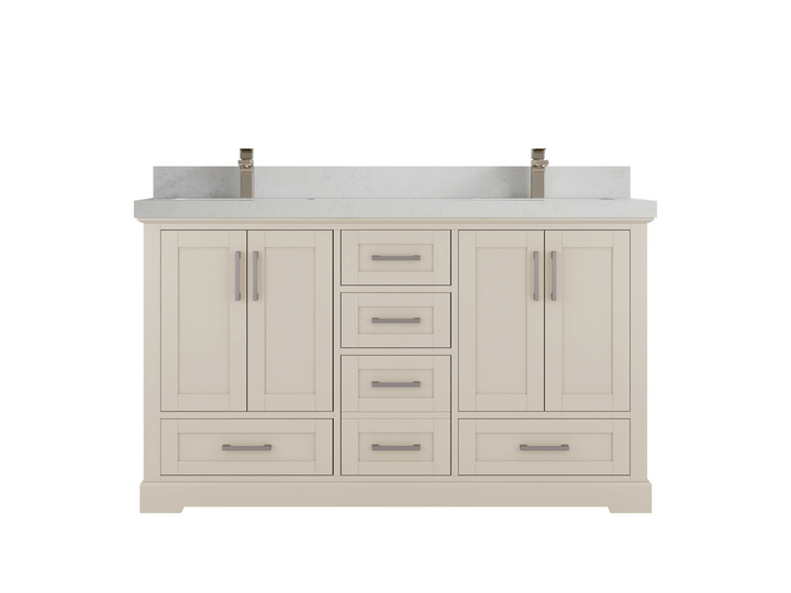 Boston 60 in. W x 22 in. D Double Sink Bathroom Vanity - photo 14