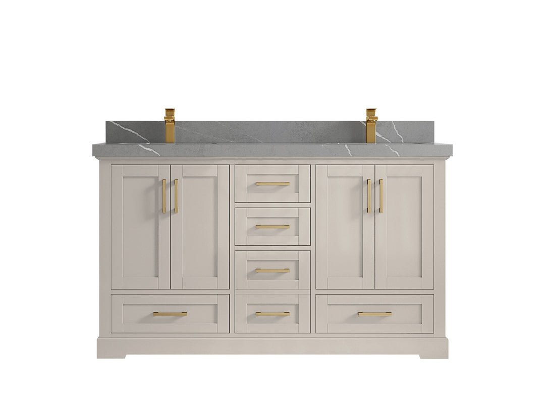 Boston 60 in. W x 22 in. D Double Sink Bathroom Vanity - Willow Bath and Vanity