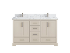Boston 60 in. W x 22 in. D Double Sink Bathroom Vanity - photo 19