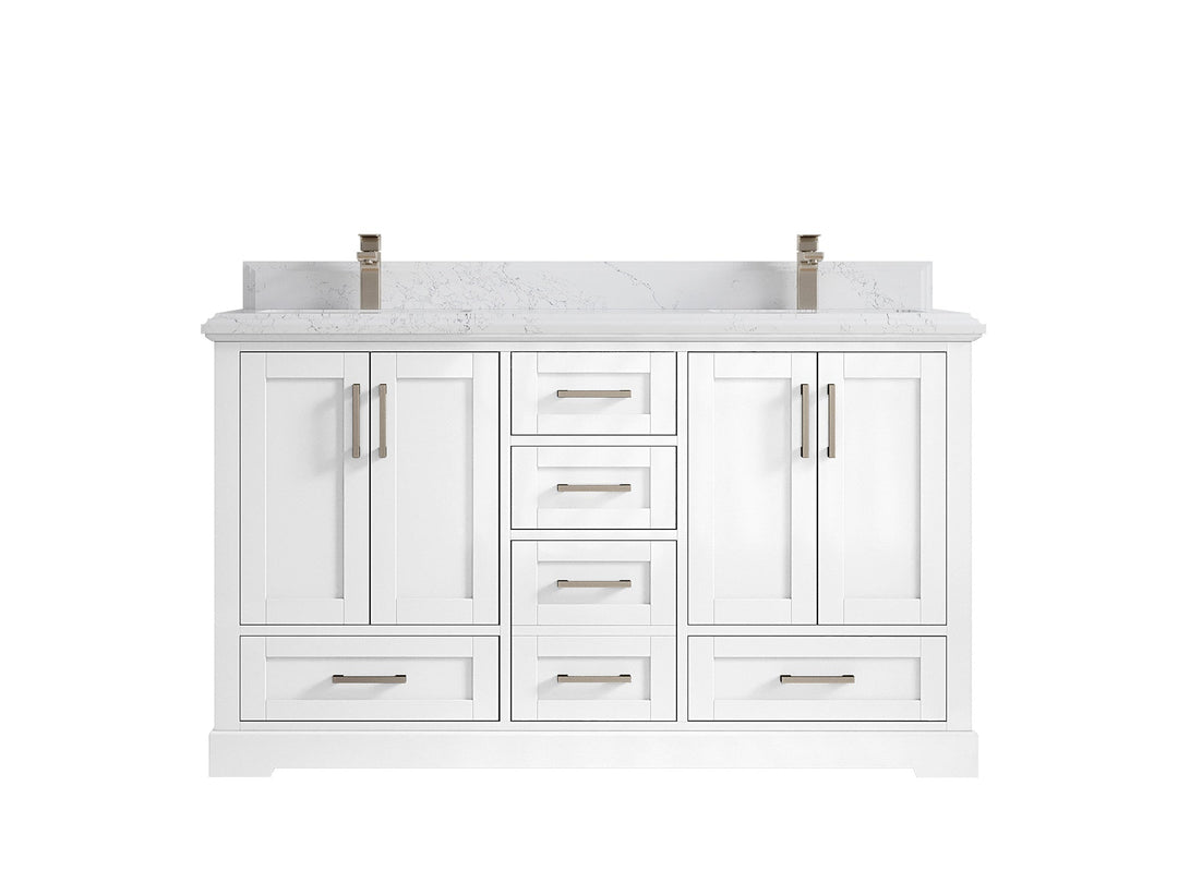 Boston 60 in. W x 22 in. D Double Sink Bathroom Vanity - Willow Bath and Vanity