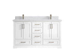 Boston 60 in. W x 22 in. D Double Sink Bathroom Vanity - photo 47