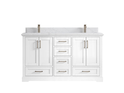 Boston 60 in. W x 22 in. D Double Sink Bathroom Vanity - Willow Bath and Vanity