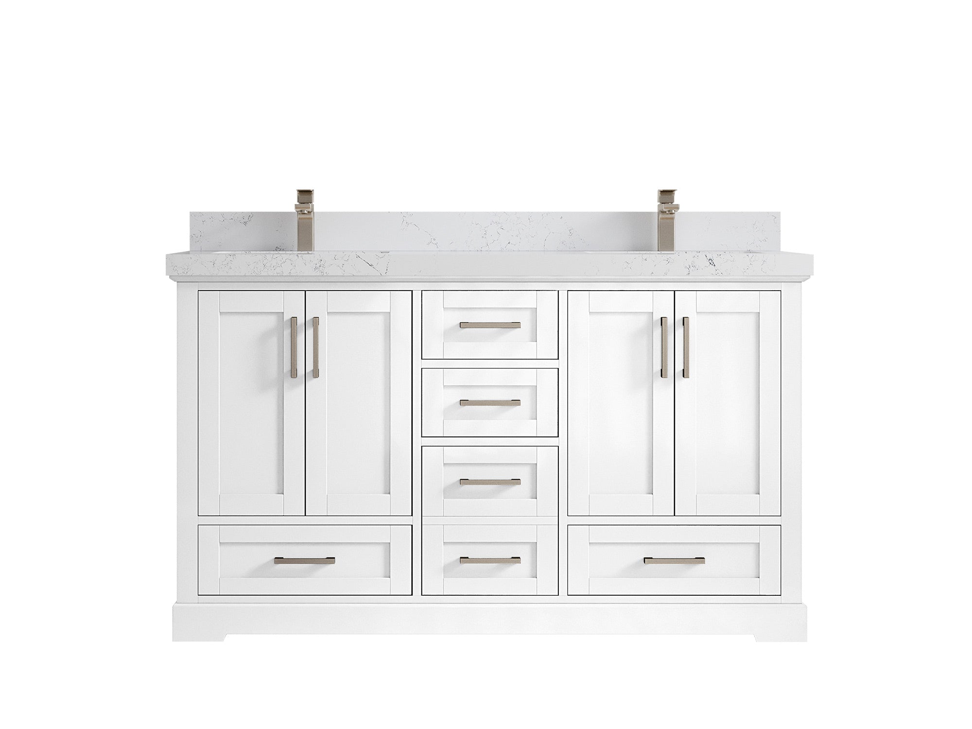 Boston 60 in. W x 22 in. D Double Sink Bathroom Vanity - Willow Bath and Vanity