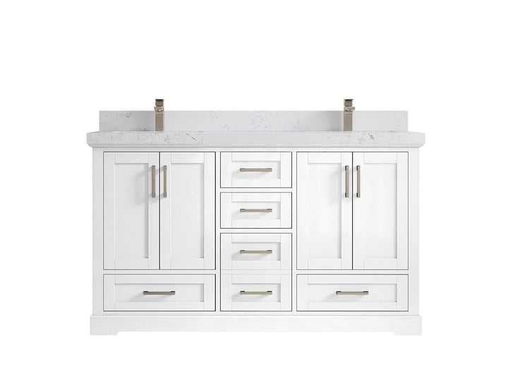Boston 60 in. W x 22 in. D Double Sink Bathroom Vanity - photo 29
