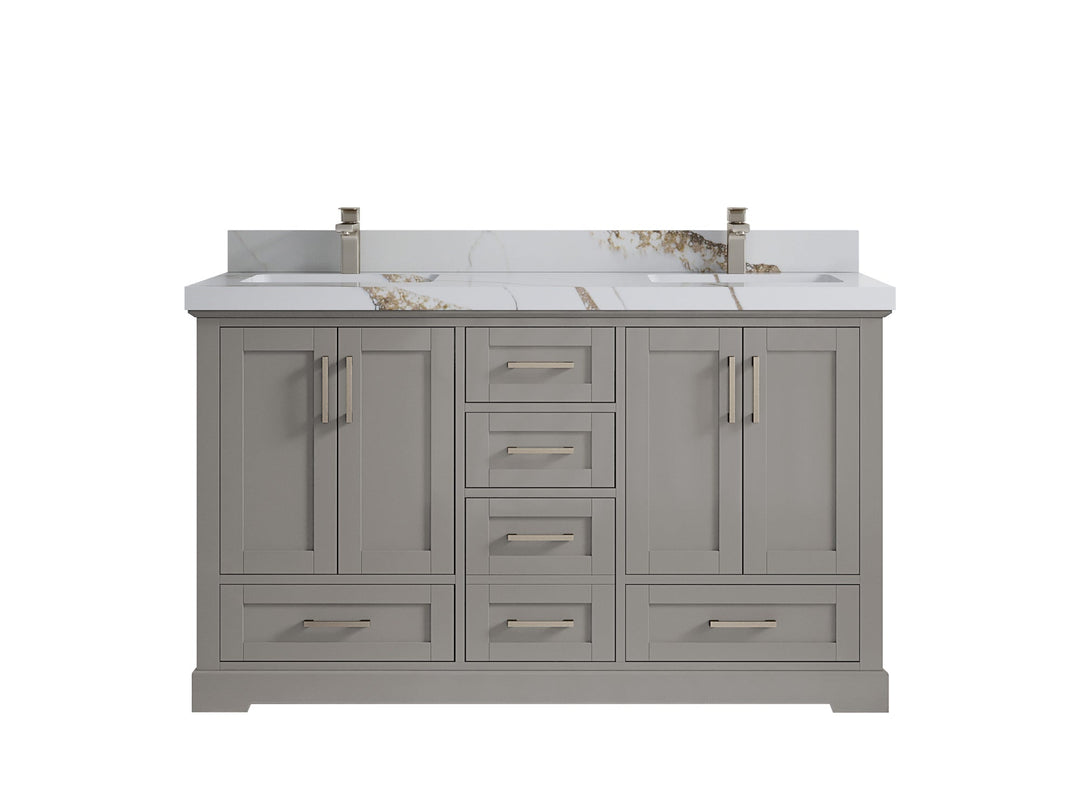 Boston 60 in. W x 22 in. D Double Sink Bathroom Vanity - Willow Bath and Vanity