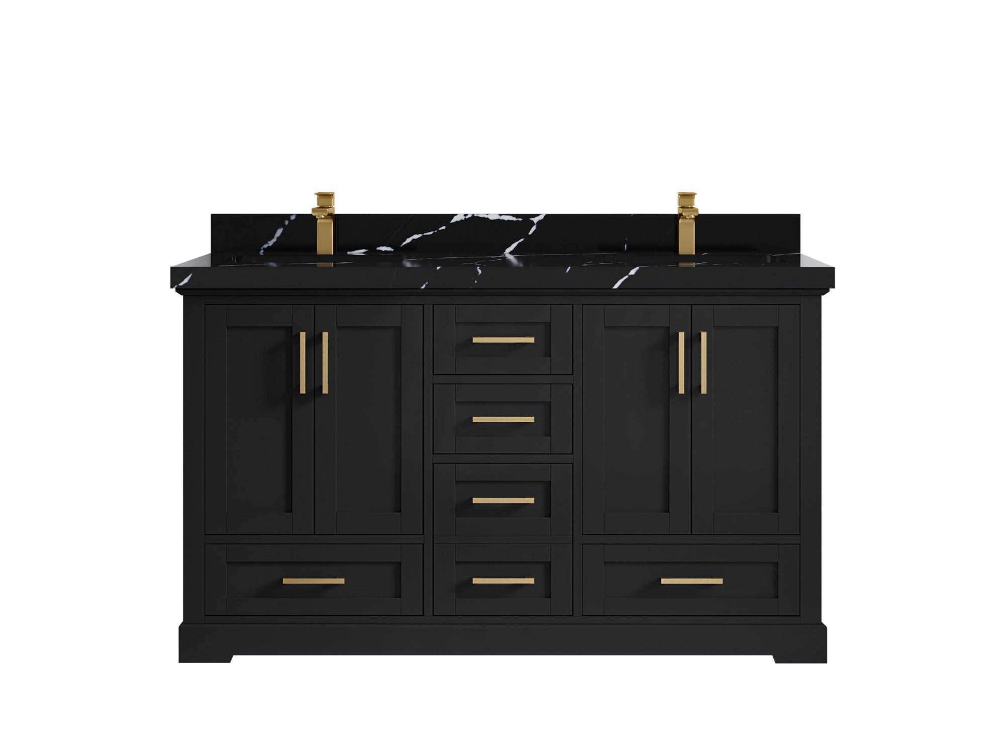 Boston 60 in. W x 22 in. D Double Sink Bathroom Vanity - Willow Bath and Vanity