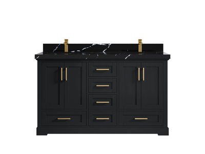 Boston 60 in. W x 22 in. D Double Sink Bathroom Vanity - Willow Bath and Vanity