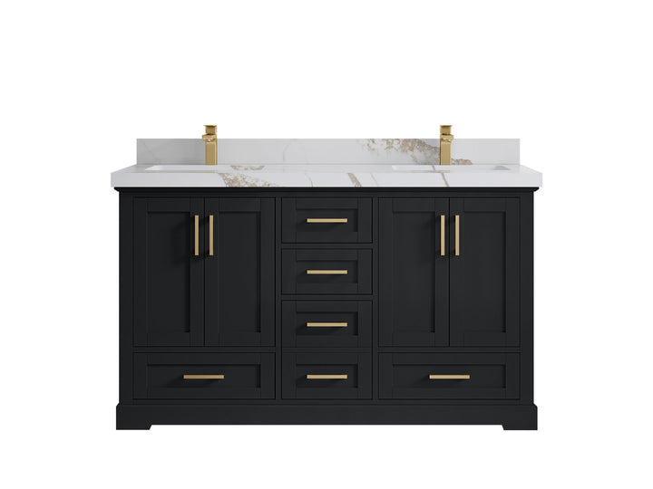 Boston 60 in. W x 22 in. D Double Sink Bathroom Vanity - photo 19