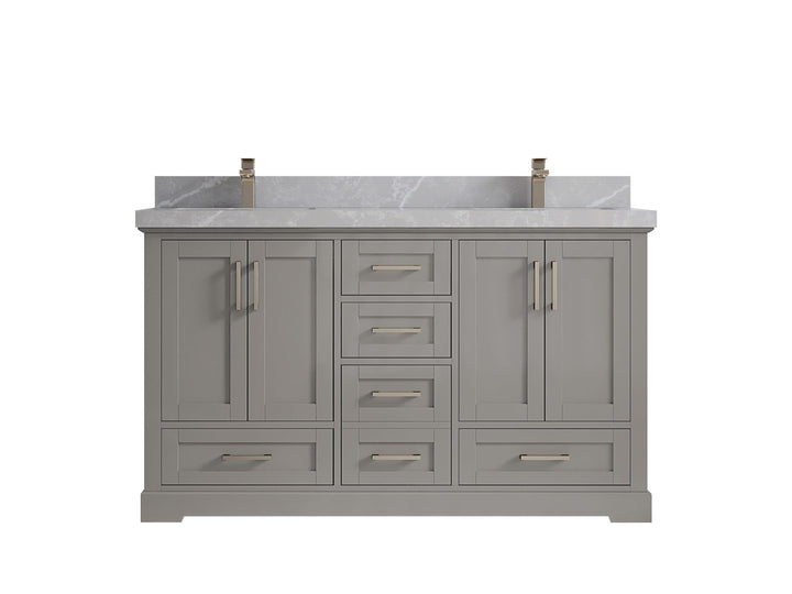 Boston 60 in. W x 22 in. D Double Sink Bathroom Vanity - photo 30