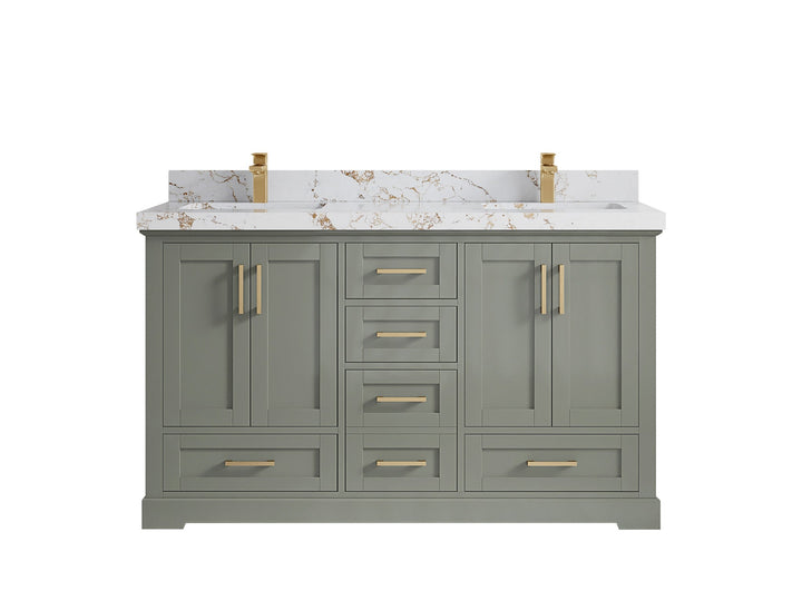 Boston 60 in. W x 22 in. D Double Sink Bathroom Vanity - photo 38