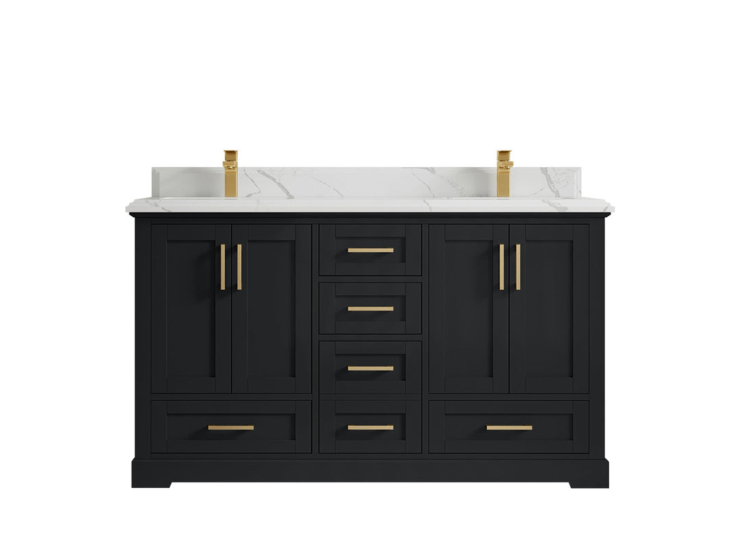 Boston 60 in. W x 22 in. D Double Sink Bathroom Vanity - Willow Bath and Vanity