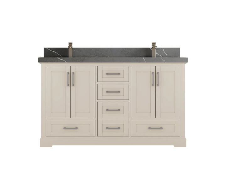 Boston 60 in. W x 22 in. D Double Sink Bathroom Vanity - photo 26