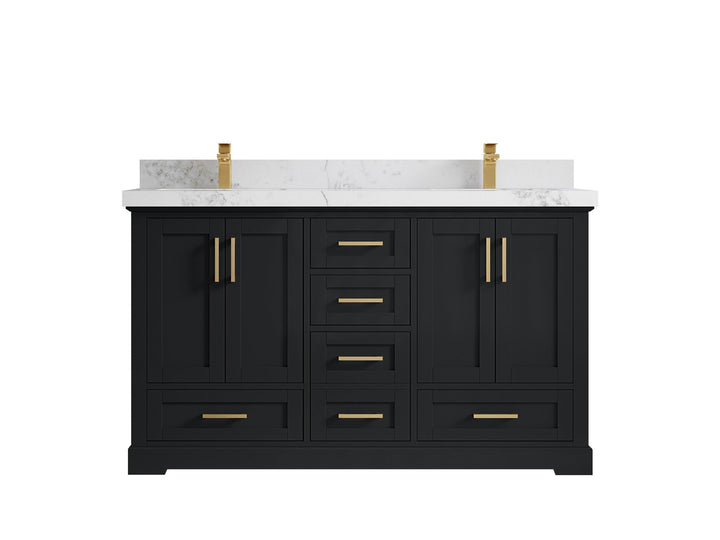 Boston 60 in. W x 22 in. D Double Sink Bathroom Vanity - photo 23
