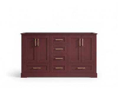 Boston 60 in. W x 22 in. D Double Sink Bathroom Vanity - Willow Bath and Vanity