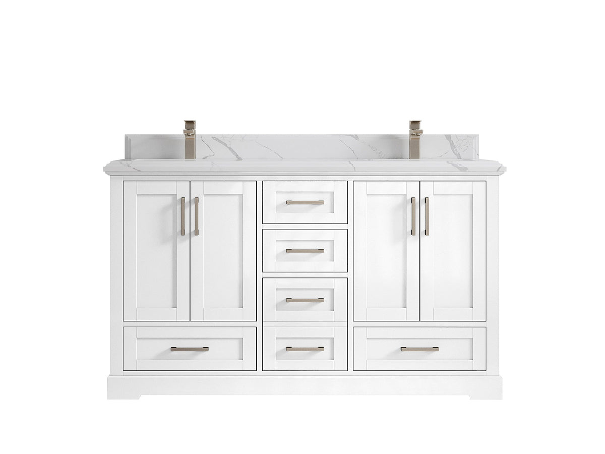 Boston 60 in. W x 22 in. D Double Sink Bathroom Vanity - Willow Bath and Vanity
