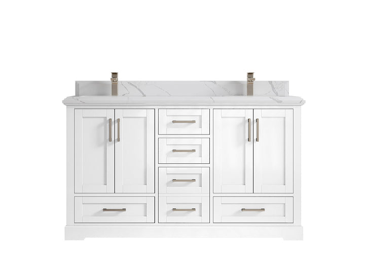 Boston 60 in. W x 22 in. D Double Sink Bathroom Vanity - photo 45
