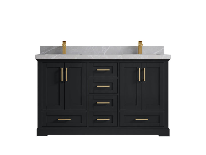Boston 60 in. W x 22 in. D Double Sink Bathroom Vanity - photo 31
