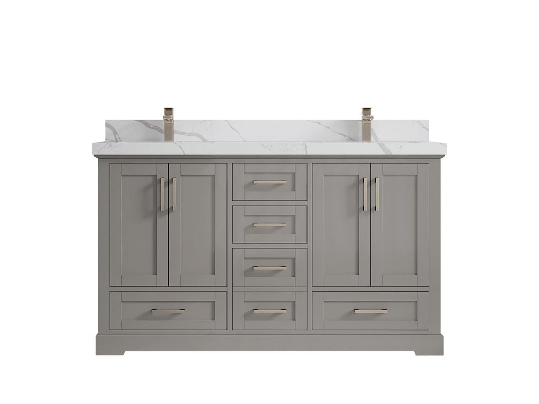 Boston 60 in. W x 22 in. D Double Sink Bathroom Vanity - Willow Bath and Vanity