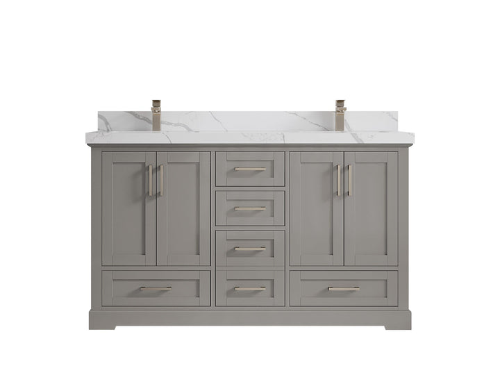 Boston 60 in. W x 22 in. D Double Sink Bathroom Vanity - photo 22