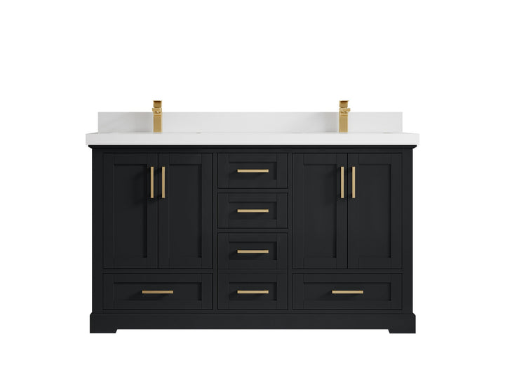 Boston 60 in. W x 22 in. D Double Sink Bathroom Vanity - photo 43
