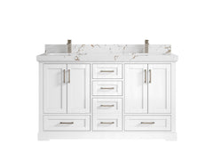 Boston 60 in. W x 22 in. D Double Sink Bathroom Vanity - photo 35