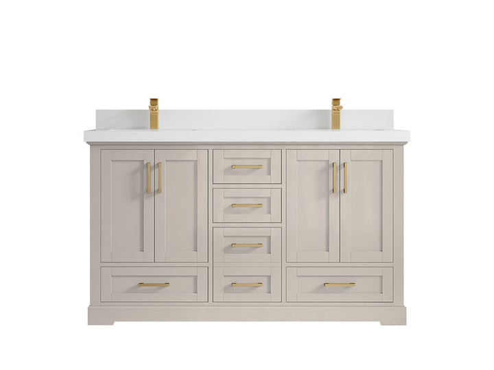Boston 60 in. W x 22 in. D Double Sink Bathroom Vanity - photo 43