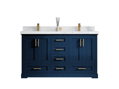 Boston 60 in. W x 22 in. D Double Sink Bathroom Vanity - Willow Bath and Vanity