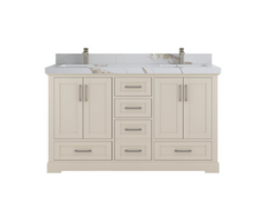 Boston 60 in. W x 22 in. D Double Sink Bathroom Vanity - photo 16