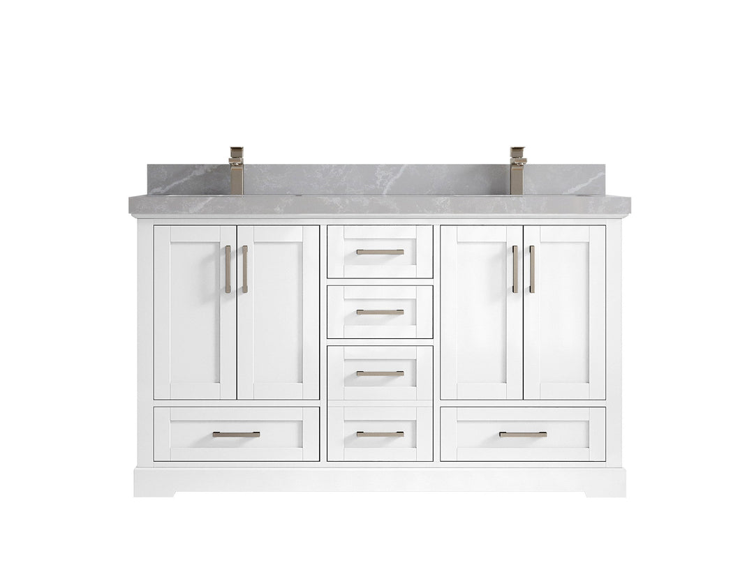 Boston 60 in. W x 22 in. D Double Sink Bathroom Vanity - Willow Bath and Vanity