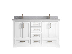 Boston 60 in. W x 22 in. D Double Sink Bathroom Vanity - photo 31
