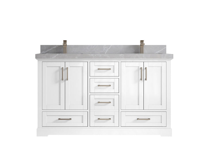 Boston 60 in. W x 22 in. D Double Sink Bathroom Vanity - photo 31