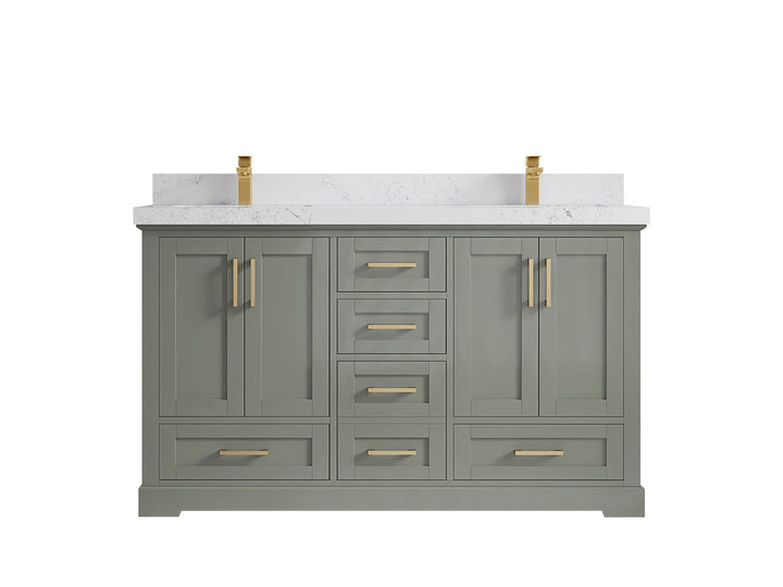 Boston 60 in. W x 22 in. D Double Sink Bathroom Vanity - photo 28