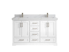 Boston 60 in. W x 22 in. D Double Sink Bathroom Vanity - photo 27