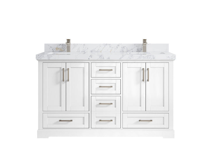 Boston 60 in. W x 22 in. D Double Sink Bathroom Vanity - photo 25