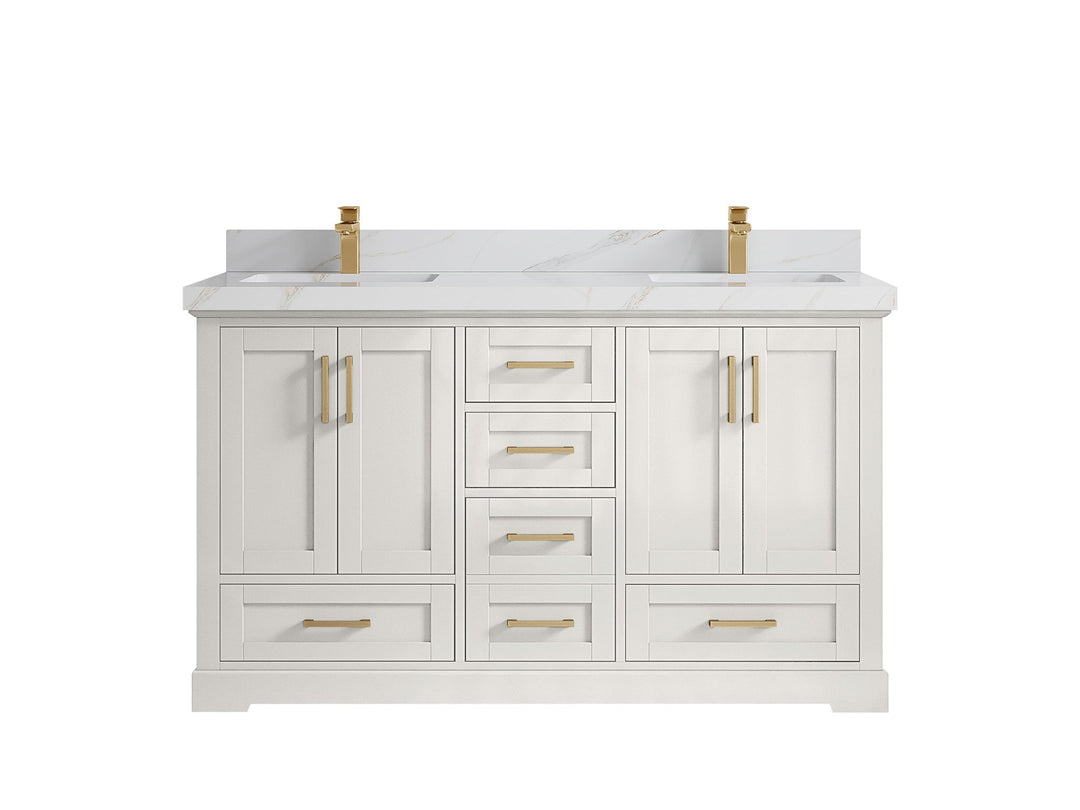 Boston 60 in. W x 22 in. D Double Sink Bathroom Vanity - Willow Bath and Vanity