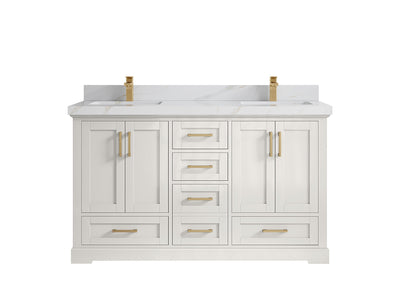 Boston 60 in. W x 22 in. D Double Sink Bathroom Vanity - Willow Bath and Vanity