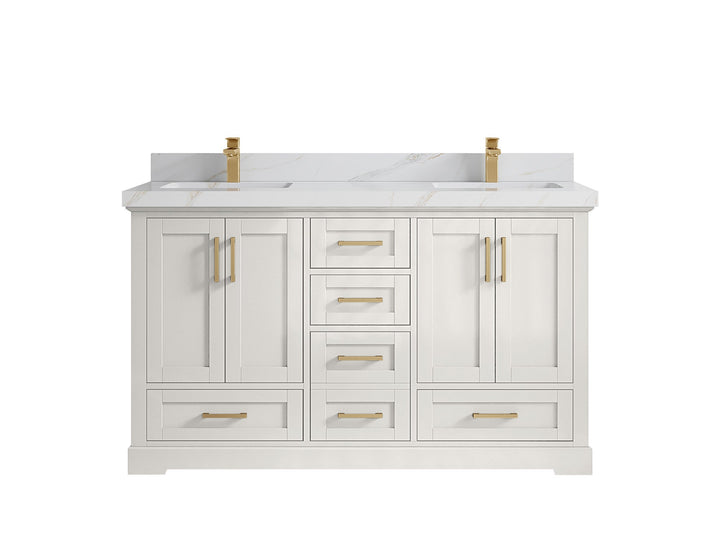 Boston 60 in. W x 22 in. D Double Sink Bathroom Vanity - photo 27