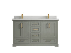 Boston 60 in. W x 22 in. D Double Sink Bathroom Vanity - photo 16