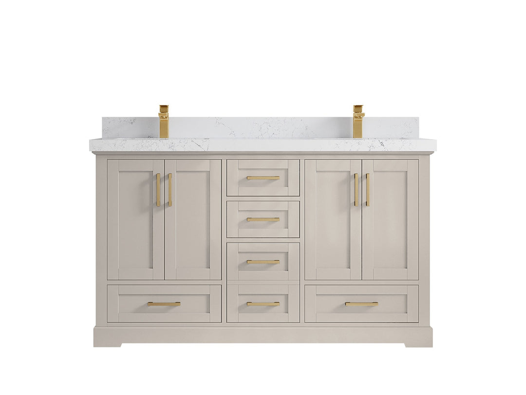 Boston 60 in. W x 22 in. D Double Sink Bathroom Vanity - Willow Bath and Vanity