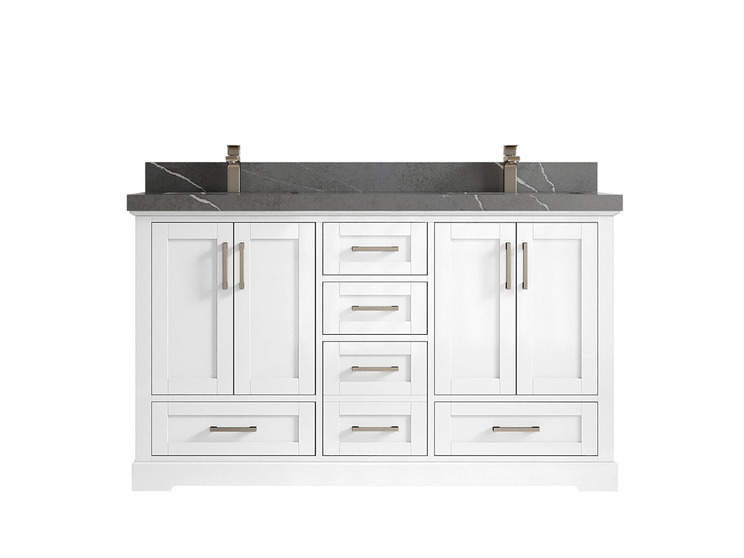 Boston 60 in. W x 22 in. D Double Sink Bathroom Vanity - Willow Bath and Vanity