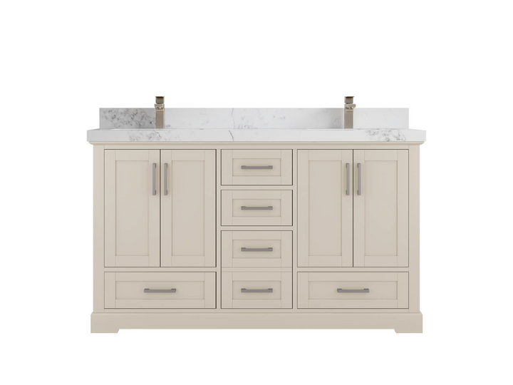 Boston 60 in. W x 22 in. D Double Sink Bathroom Vanity - photo 18