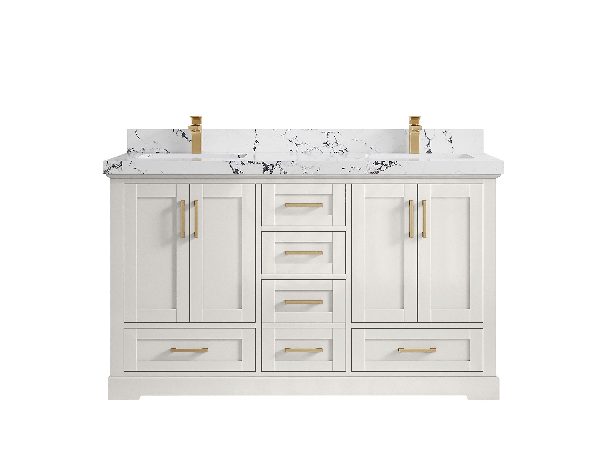 Boston 60 in. W x 22 in. D Double Sink Bathroom Vanity - Willow Bath and Vanity